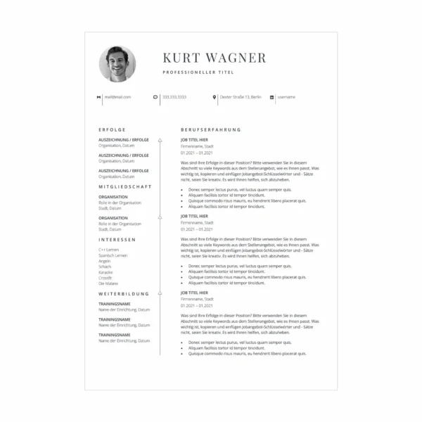 05 - CV po niemiecku wzór – profesjonalny szablon Word 3