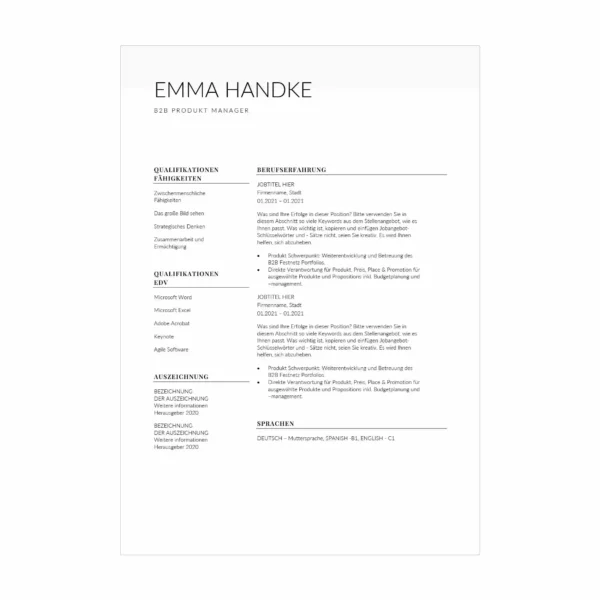 06 - CV po niemiecku wzór – prosty szablon dla Polaków pracujących w Niemczech 3