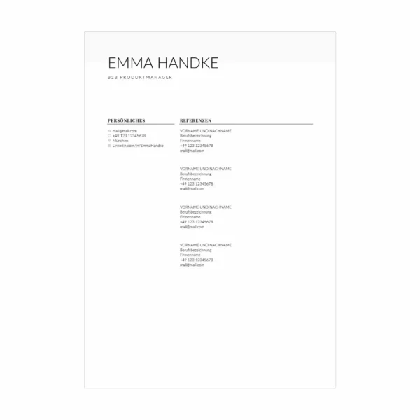 06 - CV po niemiecku wzór – prosty szablon dla Polaków pracujących w Niemczech 6