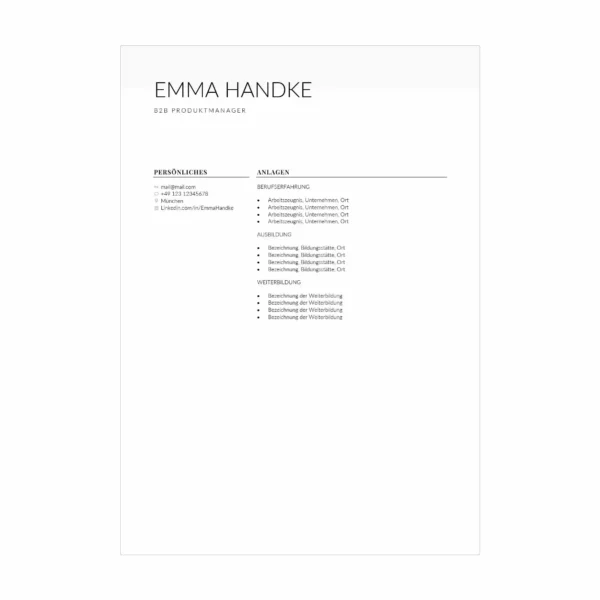 06 - CV po niemiecku wzór – prosty szablon dla Polaków pracujących w Niemczech 7