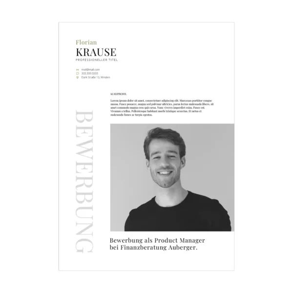 09 - CV po niemiecku wzór – szybki wypełnialny szablon Word 1