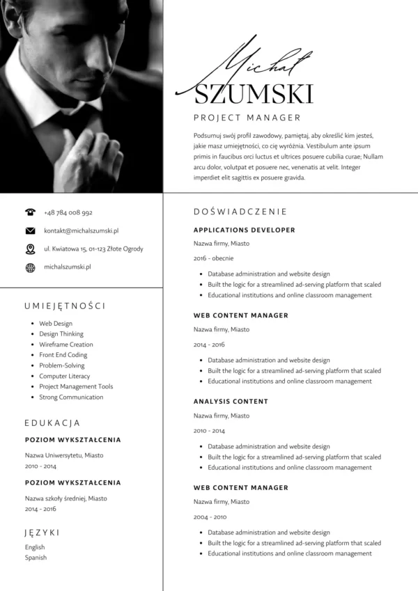 02 - Wzór Cv i Listu Motywacyjnego _ Przykładowe Curriculum Vitae szablon Canva _ Wzorzec Życiorysu 1 02 - Wzór Cv i Listu Motywacyjnego _ Przykładowe Curriculum Vitae szablon Canva _ Wzorzec Życiorysu 1