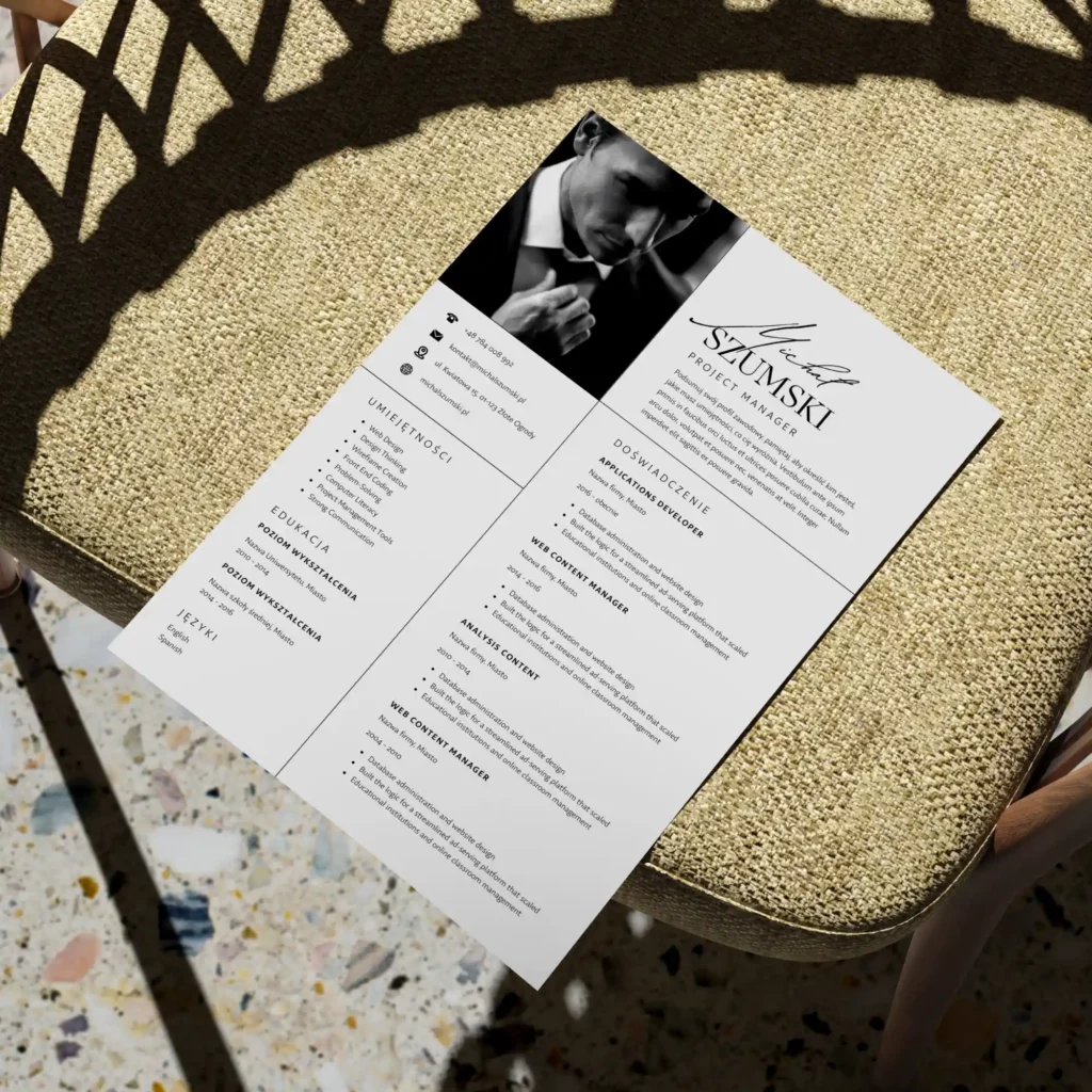 02 - Wzór Cv i Listu Motywacyjnego _ Przykładowe Curriculum Vitae szablon Canva _ Wzorzec Życiorysu 4