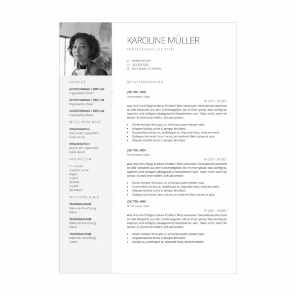 13 - CV po niemiecku wzór Microsoft Word - szablon curriculum vitae i list motywacyjny 4