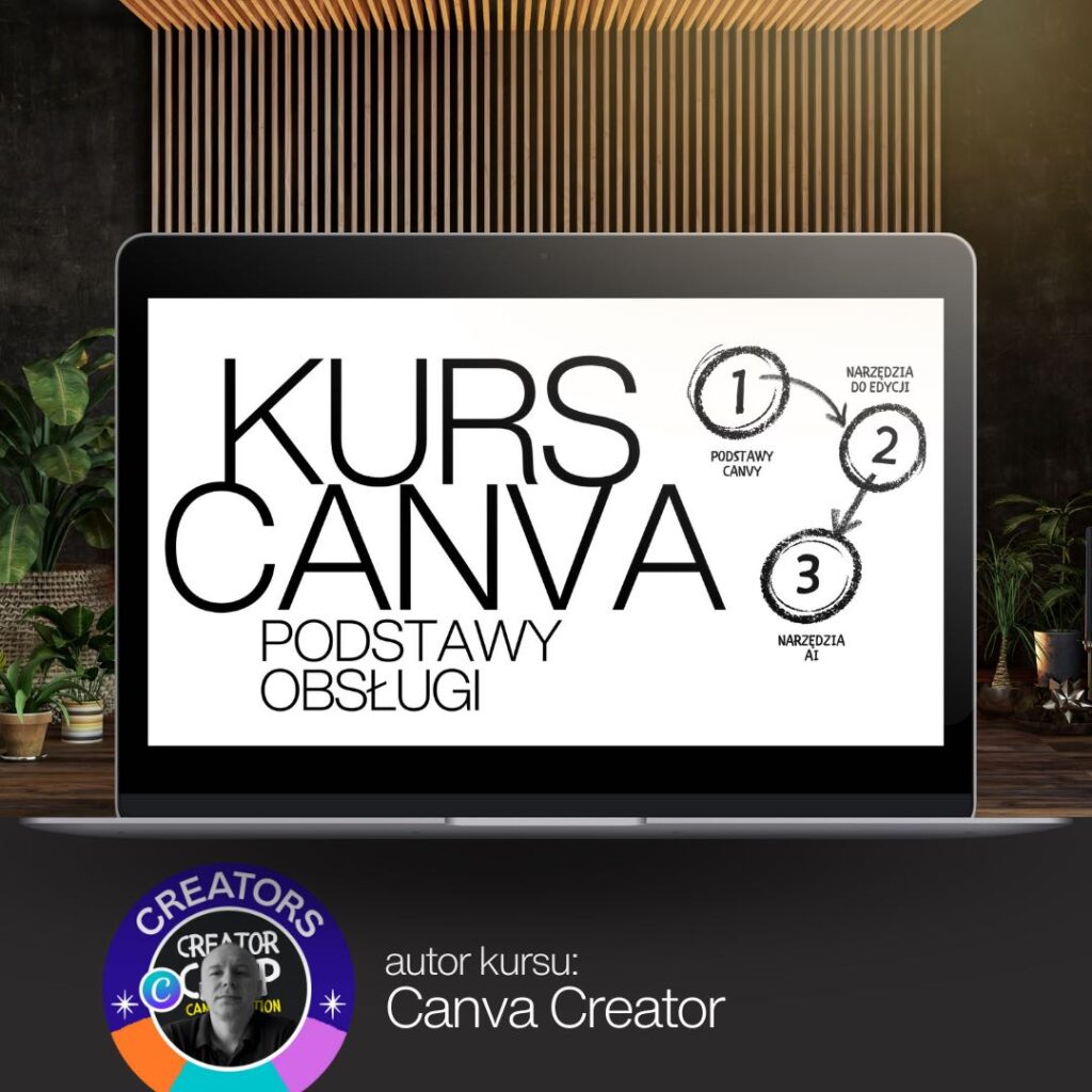 Kurs Canva dla Początkujących - wizualizacja produktu