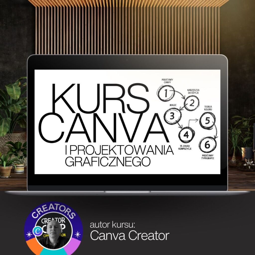 Kurs Canva i Projektowania Graficznego autorstwa Canva Creatora. Nowy kurs Canva Design 2026