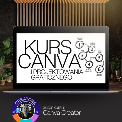 Kurs Canva i Projektowania Graficznego autorstwa Canva Creatora. Nowy kurs Canva Design 2026
