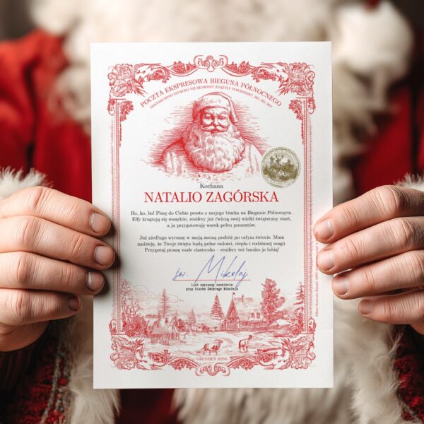 List od św Mikołaja do dziecka - personalizowany - 1-1