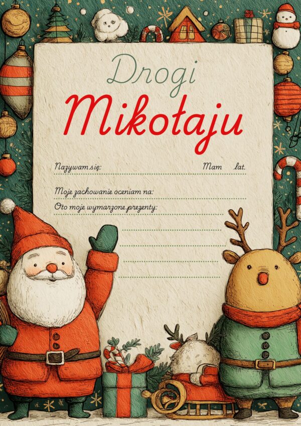 List od św Mikołaja do dziecka - personalizowany - 12