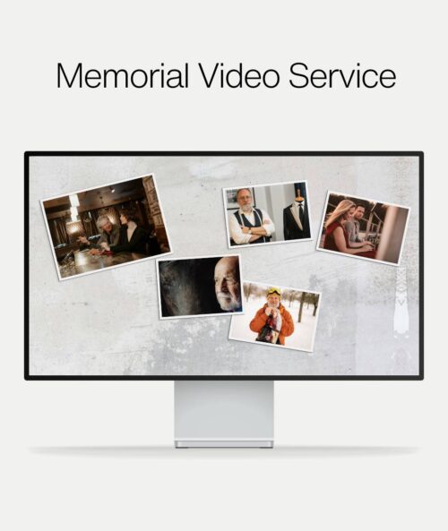Custom Funeral Slideshow With Your 20 Photos-grey concrete-1
