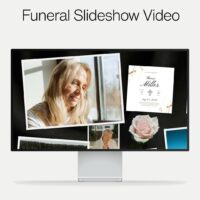 Custom Funeral Slideshow With Your 40 Photos-black velvet-1