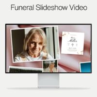 Custom Funeral Slideshow With Your 40 Photos-pink velvet-1