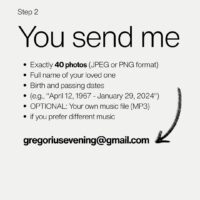 Custom Funeral Slideshow With Your 40 Photos-woodendesk-5