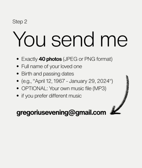 Custom Funeral Slideshow With Your 40 Photos-woodendesk-5