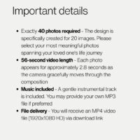 Custom Funeral Slideshow With Your 40 Photos-woodendesk-8