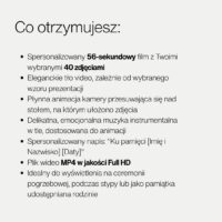 Pamiątkowe Video na Pogrzeb - Film z Twoimi 40 Zdjęciami - Usługa - 1